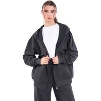 COMEOR Kapuzensweatjacke Damen Bequeme Baumwoll-Hoodie-Jacke Kapuzensweatshirt mit durchgehendem Reißverschluss