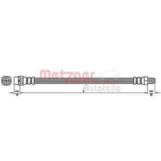 Metzger Bremsschlauch hinten BMW X3 X4