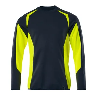 MASCOT Herren Sweatshirt ACCELERATE SAFE Schwarzblau / Hi-vis Gelb S - 22084-781-01017-S
