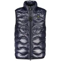 Blauer Outdoorjacke Herren Weste Blau: Ärmelos, Leicht, Praktisch mit 4 Taschen