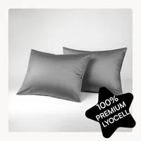 Seralino Kissenbezüge Set aus 100% Lyocell (Tencel) in Gr. 40x80, 80x80, 40x60cm, (2 Stück), besonders weich, schnelltrocknend, atmungsaktiv, aus Eukalyptusfasern