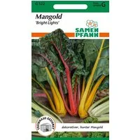 SAMEN PFANN Gemüsesamen Mangold, Bright Lights - Mangold-Samen Saatgut Samen, Beta vulgaris