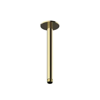 Herzbach LIVING SPA Deckenarm 200mm 70 rund PVD Gold, 30.964820.1.03 30.964820.1.03