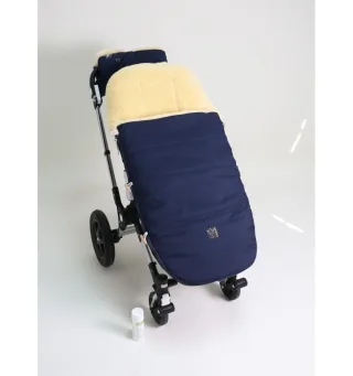Kaiser Lammfellfußsack Bujoo navy