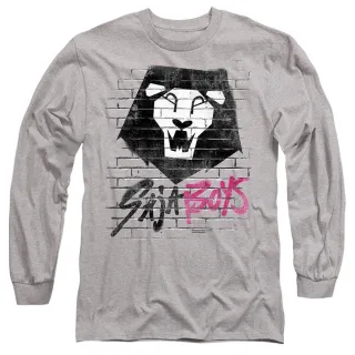 K-Pop Demon Hunters - "Saja Boys" T-Shirt für Herren/Damen Unisex, Langärmlig (Grau meliert)