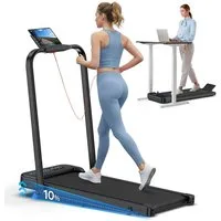 Cardirun Laufband mit 10 % Steigung, 6 in 1, 3,0 PS Motor, 145KG, LED, Sprachsteuerung (1-tlg), 10% Steigung, KI-Steuerung, 40dB leise