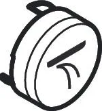 Hansgrohe Druckknopf Symbol Schwallbrause schwarz, 92574610 92574610