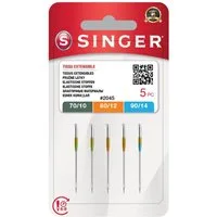 Singer Coverstich-Nähmaschine Singer Nähmaschinennadeln Stretch 2045 Stärke 70, 80 und 90 a 5 Stück