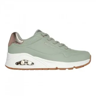 Skechers - "Uno Stand On Air" Sneaker für Damen, Keilabsatz (Salbei)