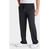 John Devin Sweathose - Jogginghose aus innen angerauter Sweatware mit breiter Kordel und seitlichen Taschen