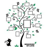 AFKSMILE Wanddekoobjekt 3D DIY Baum Wandaufkleber Wandtattoo,für Hause Wohnzimmer Schlafzimmer