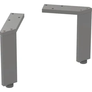 Geberit Set Füße schmal (2 Stück): H=15-15.8cm, lava / pulverbeschichtet matt, 500367JK1 500367JK1