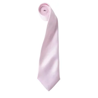 Premier Herrenkrawatte aus Satin (schmales Blatt) (Rosa)