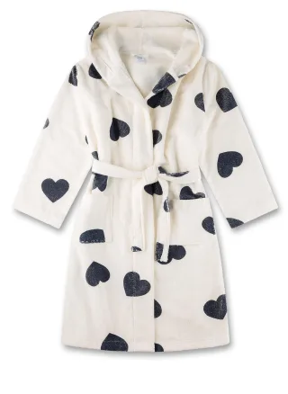 Sanetta - Bademantel/Morningcoat white pebble - Gr. - 152