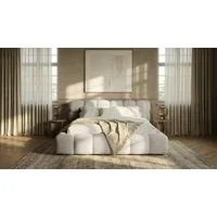 thematys Polsterbett CLOUD mit Bettkasten 140x200 160x200 180x200 200x200cm (hochwertiger Cord-Stoff in vielen Farben Grafit Grau Weiß Beige Kreme, Inklusive Lattenrost: Holzrahmen,hochwertiger Stoff), hydraulische Klappfunktion für Stauraum