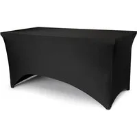 partydeco Tischläufer, Tischhusse 183x76cm rechteckig Schwarz