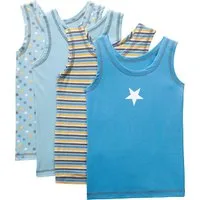 Erwin Müller Unterhemd Jungen-Unterhemd 4er-Pack Single-Jersey Uni