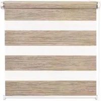 Doppelrollo Duo Rollo Klemmfix ohne Bohren für Fenster Rollos Faltrollo "Natural", DomDeco, Klemm- oder Schraubmontage, Klemmbar, Kettenzug, ohne Bohren, Sicht- und Blendschutz