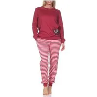 Normann Pyjama Normann Damen Schlafanzug in Kuschel Interlock Qualität + Tiermotiv
