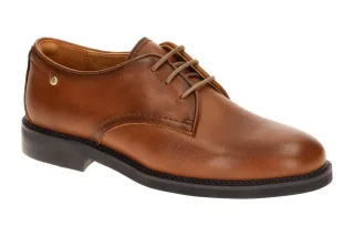 Pikolinos W2L-4548 cuero DEVA Damen Halbschuhe braun elegante Schn?rschuhe
