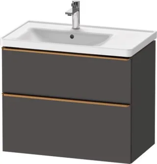 Duravit D-Neo Waschtischunterbau wandhängend Graphit Matt 784x452x625 mm - DE4357004490000 DE4357004490000