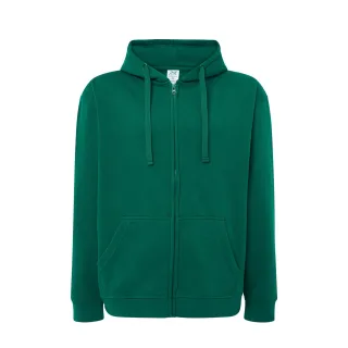JHK - Hoodie mit durchgehendem Reißverschluss für Herren/Damen Unisex (Irisches Grün)