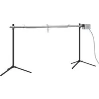 vidaXL Grillkamin Automatischer Grillspieß mit Motor Edelstahl 150x46,5x82,5 cm