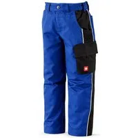 Engelbert Strauss Bundfaltenhose Kinder Bundhose e.s.active blau/schwarz strapazierfähig