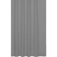 Ekershop Duschvorhang Textil Uni Farben Weiß Schwarz Rot Grau Breite 240 cm für Duschstange Breite 240 cm (inkl. Ringe), Höhe 200 cm, wasserabweisend, waschbar, bügelbar