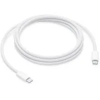 USB 2.0 Ladekabel, USB-C Stecker > USB-C Stecker weiß, 2 Meter, gesleevt, Laden mit bis zu 240 Watt