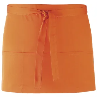 Premier Ladies/Womens Colours 3 Pocket Schürze (2er Pack) (Orange)