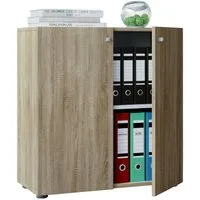 VCM Aktenschrank Büroschrank Bücher Ordner Aktenschrank Lona 2fach (1-St) 70x74x40cm Aktenschrank, Aufbewahrung, Bücher