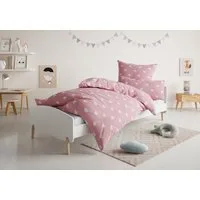 OTTO home Kinderbettwäsche CUDDLEE, Renforcé, 2 teilig, in vielen Designs: Dino,Einhorn,Weltraum,Baustelle,Herz,Trecker,Safari