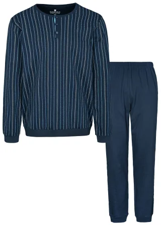 BASEFIELD - He.-Pyjama ink/white stripe - Gr. - S