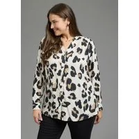 Laura Scott CURVE Longbluse Große Größen im Tunika Stil aus weicher Viskose