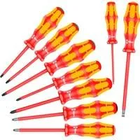 160 i/162 i/167 i/9 Schraubendrehersatz Kraftform Plus Serie 100, VDE rot/gelb, 9-teilig, mit Lasertip