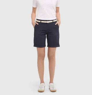 MAC - MAC JEANS - CHINO SHORTS, Stretch Gabardine blau - Gr. - 38