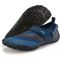 Aqua Speed Wasserschuhe AGAMA Gr. 42 – Navy/Schwarz/Hellblau + Handtuch Wasserschuh (Wasserschuhe für Herren – stylisch, funktional & schnelltrocknend) Ideal für Reisen – Leicht, platzsparend & sofort einsatzbereit