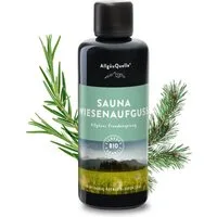 Allgäuquelle Sauna-Aufgussset BIO Saunaaufguss Wiesenaufguss Saunaduft (1 x 100ml) mit Wintergrün, Rosmarin und Alpenzirbe