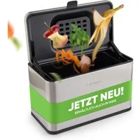 equipps Biomülleimer Biomülleimer mit Geruchsfilter 3L, Komposteimer Küche für Biomüll, mit Aktivkohlefilter, Schwingdeckel