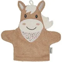 Sterntaler® Waschlappen Sterntaler Waschhandschuhe Pferd Sunny, lichtbeige