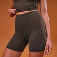 MP Damen Tempo Seamless Scrunch Shorts – Kakao - XL