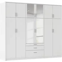 rauch Kleiderschrank Schrank Drehtürenschrank Garderobe Ankleide Schlafzimmer HILDESHEIM (Breiten: 185/275 cm, Höhe 231 cm) oberste Schublade mit praktischer Facheinteilung MADE IN GERMANY