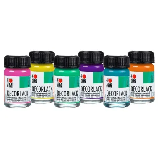 Marabu Decorlack "Trend", 6x 15 ml