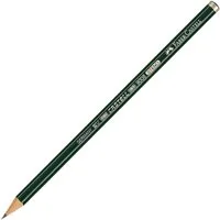 Faber-Castell Bleistift 9008, HB (mittelweich), Rund ohne Radierer
