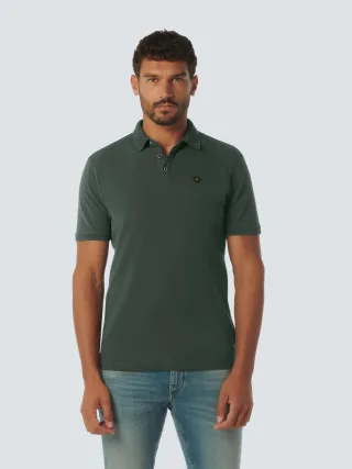 No Excess - Polo Pique Garment Dyed dark steel - Gr. - L