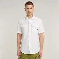G-STAR Kurzarmhemd Marine Slim Shirt mit aufgesetzten Taschen