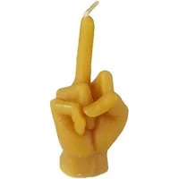 Aspinaworld Bienenwachskerze Mittelfinger Kerze 9 cm – Kerze aus Bienenwachs