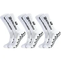 LuxusKollektion Fußballtor 3 Paare Fußballsocken Anti Rutsch Grip 39-46 Sportsocken Herren Damen