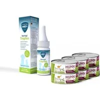 Bellfor Vermal Set für Katzen Marsavet Vermal Tropfen 50 ml + I love my cat Na, für: Katzen
